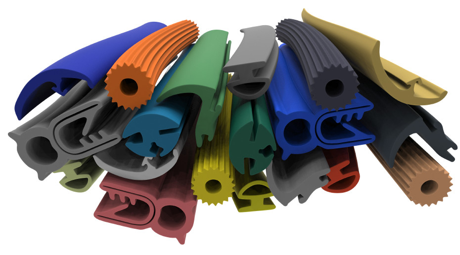 Eco Friendly colorful Silicone Seal Strip Profile Gasket Aging Resistant Long Lifespan