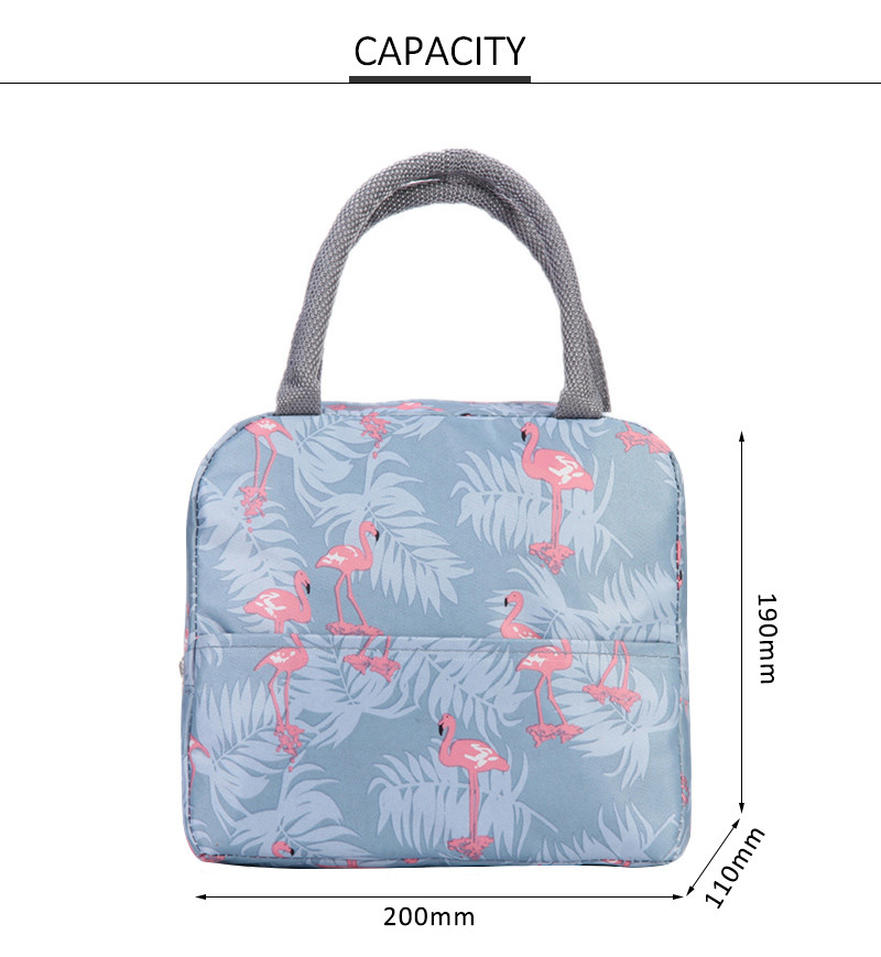 Custom Printed Striped Oxford Insulated Lunch Cooler Bags