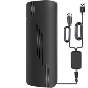 China Film Size 300*330mm Indoor 50 Miles Amplified HD TV Antenna with Coax Cable Adapter factory