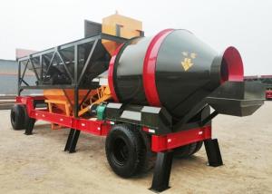 China Electric Control Mobile Concrete Plant 72s Mixing Circle 1300mm Discharging Height factory