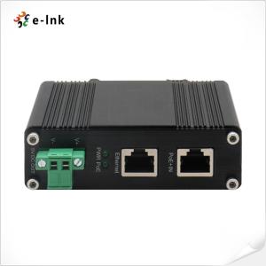 China PoE Splitter 10/100/1000M Gigabit 802.3at Din Rail Industrial Power Ethernet Splitter 5V DC 20W factory