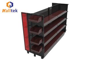 China Professional Design Supermarket Gondola Shelving , Gondola Display Stands European Style factory