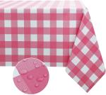 Party Pink Gingham Birthday Rectangle Desk Disposable Table Cloths Covers