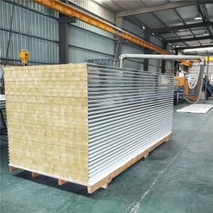 China 50mm insulation rock wool sandwich wall panel for pharmaceutical clean room factory