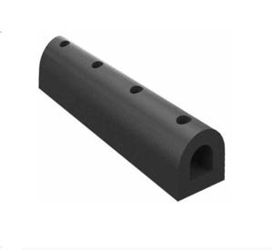 China Tug Barge Pontoon Height 100mm 150mm D Type Marine Rubber Fender factory