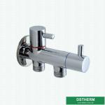 Bathroom G1/2" Thread Brass Chrome Plated Angle Valve Brass Color Coated Popular