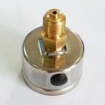 40mm 1 Bar Axial Mounting Stainless Steel Pressure Gauge Glycerin Filling