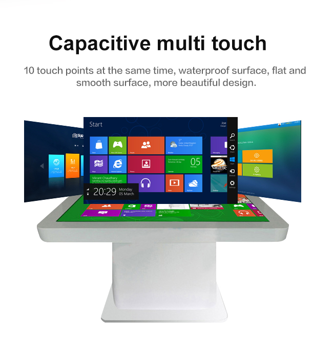 55 Inch LCD Multi Touch Screen Table Touch Table Kiosk