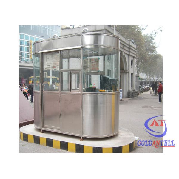 China Flexible Layout Steel 40Ft Prefab Security Kiosk House factory