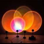 Rainbow Sunset Projector Atmosphere Night Light Coffee Shop Projection Lights