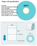 4x6 Shipping Labels 500 Fanfold Thermal Printer Labels100x150mm