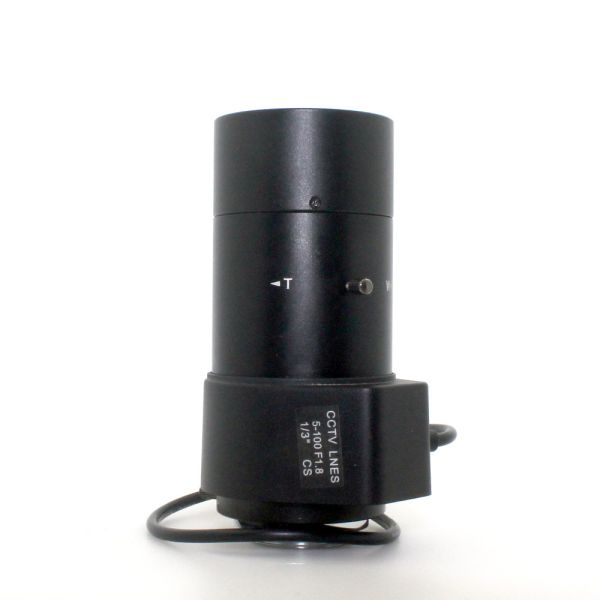 China 1/3" Varifocal Cctv Ir Lens 5-100mm Focal Length CS F1.8 Aperture CS Mount factory