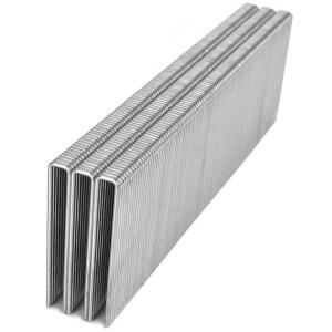 China 18 Gauge Galvanized Upholstery Industrial Staples L Series 1 Inch For Cabinet factory