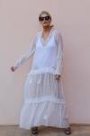 Clothing Fashion Women See-Through Sexy Beach Cover Up Dresses