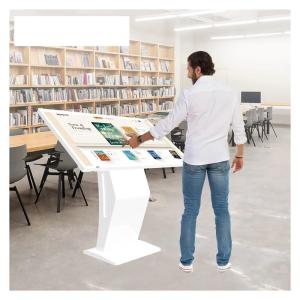 China Indoor or Outdoor Floor Standing Kiosk 65 inch LCD Advertising Display Screen factory