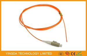 China LC / PC Fiber Optic Patch Cord Pigtail 62.5 / 125um MM , Fiber Optical LC Pigtail factory