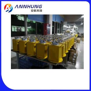 China Red Flashing Solar Obstruction Light 2000cd 20FPM Medium Intensity For Communication Tower factory