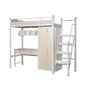 China Muchn H2100*W900mm Dormitory Metal Bunk Bed Frame factory