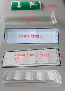 China Battery Powered Waterproof Emergency Escape Lighting For Industrial , Wall Surface Mounted factory