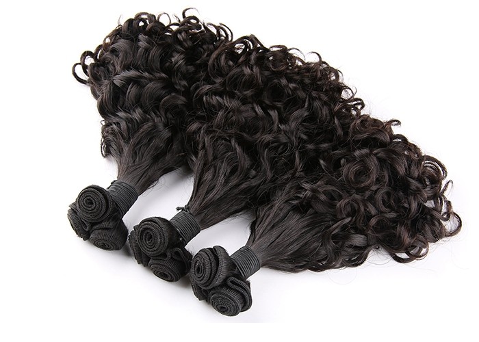 New Funmi Double Drawn One Donor Human Hair Extensions Tangle Free Strong Weft