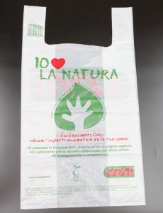 China Grocery Supermarket Biodegradable Plastic T Shirt Bag factory
