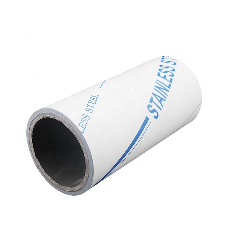Custom Logo Printing PE Protective Film For Stainless Steel NO.4 Finish Surface