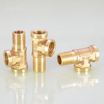 B2B Brass Fitting Tee for Water Pipe and Industry Origin Shanghai