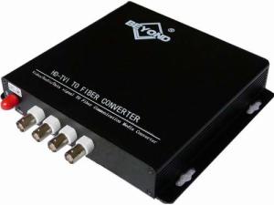 China Bedyond®manufacturer supply 4-CH HD-TVI to fiber converter,4-ch TVI extender over fiber factory