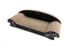 China Sofa Shaped Cardboard Cat Bed Comfortable , Cardboard Scratching Pad For Rest factory