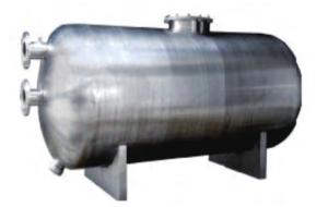 China Stainless Steel Swimming Pool 2500mm Horizontal Sand Filters factory