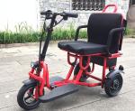 48V 10Ah Lithium Battery Folding Electric Tricycle Scooter for Adults Lightweigh