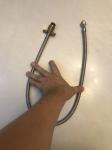 Gas tube 304 accordion pipe bellows separator three way cock tube tap