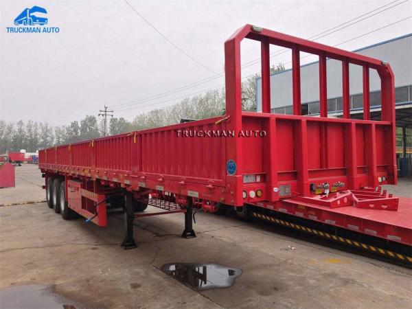 China ABCO Brake Q345 Steel Cargo Semi Trailer With 12pcs Tire factory
