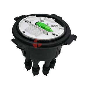 China PP Mini 1*8 PLC Fiber Cable Joint Box For Uncut Cable SC Quick Assembly Connector factory