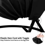 600D Oxford PVC Single Hanging Swing Chair Dust Protector Covers for Outdoor