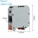UKH-50 UK Series DIN Rail Screw Clamp Terminal Blocks 150A 1000V 50m㎡
