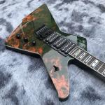 Custom Water Transfer Flamed Pattern Cover Electric Guitar for Iban