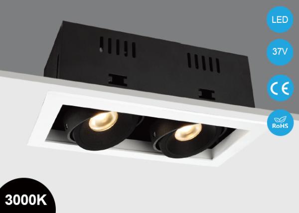Energy Saving Light 20w double heads CITIZEN COB Recessed LED Down 1400lm Square