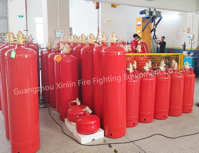 Advanced Inert Gas Fire Suppression System 8～10C Fire Extinguishing Design Concentration 5.6MPA Storage Pressure