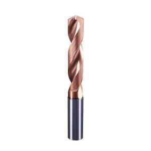 China HRC55 Solid Carbide Drill Bit 3D Tungsten Carbide Twist Drills For Metal TiSiN Coated factory