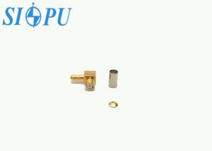 China SMP Female RF Coaxial Connector – Right Angle, Compatible with RG178/U Cable factory