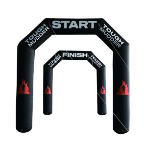 China best giant rainbow sport entrance inflatable advertising arches with balloon starting gate for halloween decoration factory