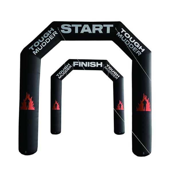 best giant rainbow sport entrance inflatable advertising arches with balloon