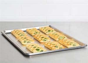 China RK Bakeware China Foodservice NSF Half Size 16 Gauge Aluminum baking Pan Bead Rim Stainless Steel Bun Pan factory