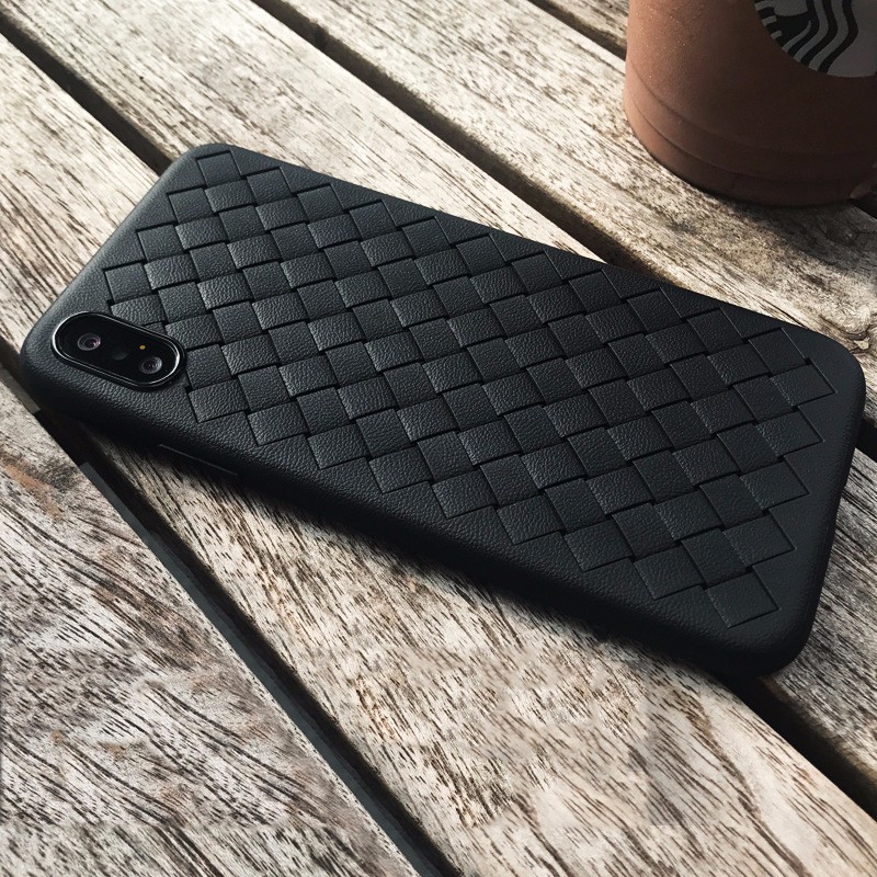 Soft Tpu Iphone 11 Phone Case X Weave Pattern Cover For Apple Mobile Phone