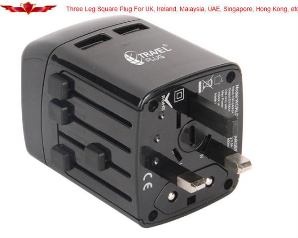 New Arrival Euro,USA,UK,AUS 500MA Travel Plug with Dual USB port for worldwide