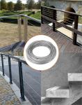 304/316 7X7 Stainless Steel Wire Cable Used In Galvanized Aircraft Cable With