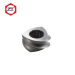 Type65 PE PVC PP Bimetallic Twin Plastic Extruder Screw Element Wr30 Dog Food
