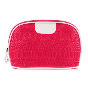 China Recyclable Home Storage Zipper Closure PU Cosmetic Bag factory