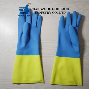 China Neoprene Rubber Latex Gloves Chemical Resistant For Furniture Paint Ink factory